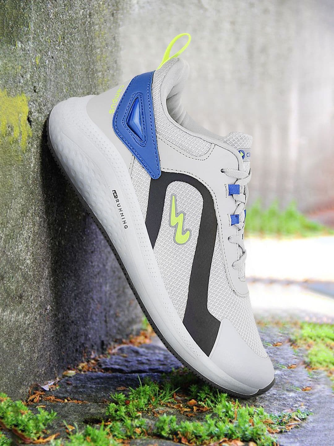 Campus Men Grey Mesh Running Shoes - view 1