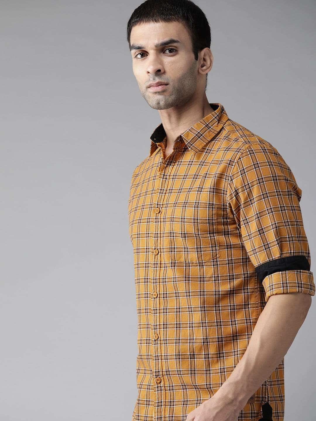 Roadster Men Tartan Checks Opaque Cotton Casual Shirt - view 1