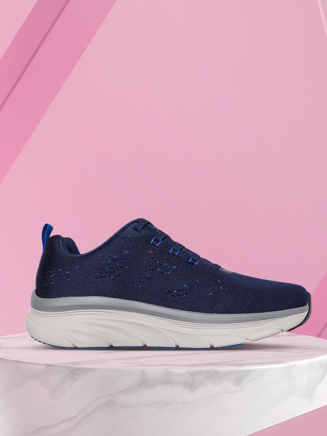 Skechers Men Navy Blue D'Lux Walker - Commuter Walking Shoes - view 1
