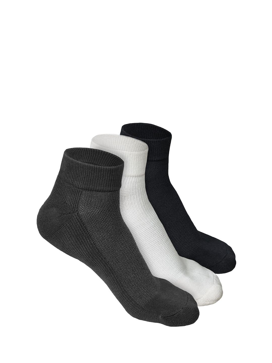 Heelium Men Pack of 3 Bamboo Super Soft & Odour-Free Breathable Quater-Length Socks - view 1