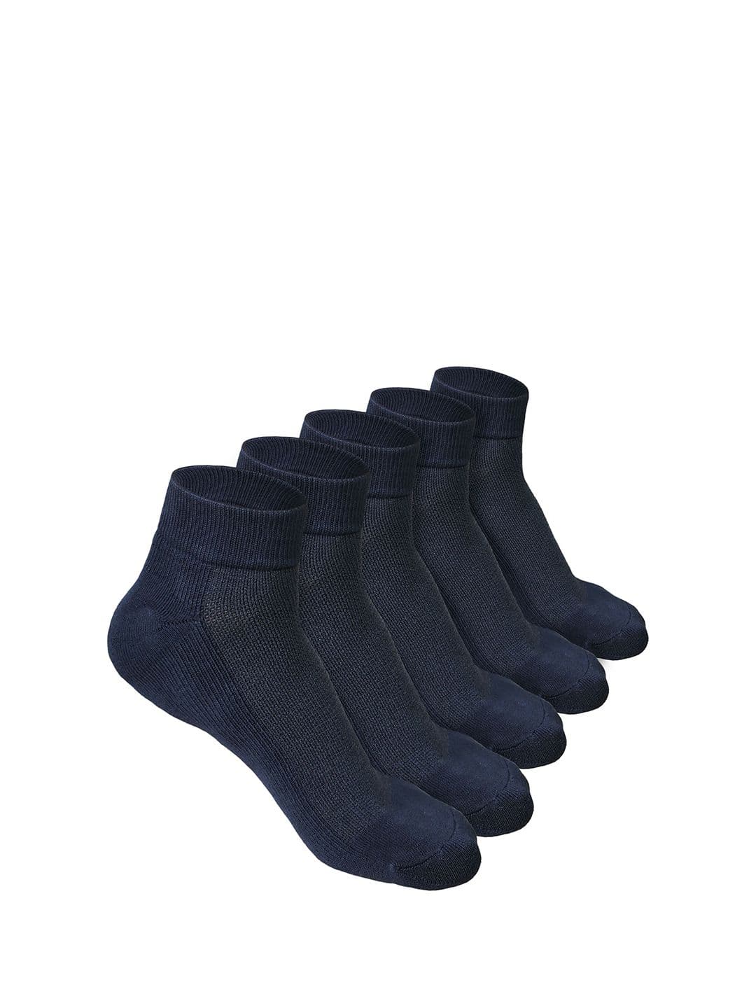 Heelium Men Pack of 5 Bamboo Super Soft & Odour-Free Breathable Quater-Length Socks - view 1