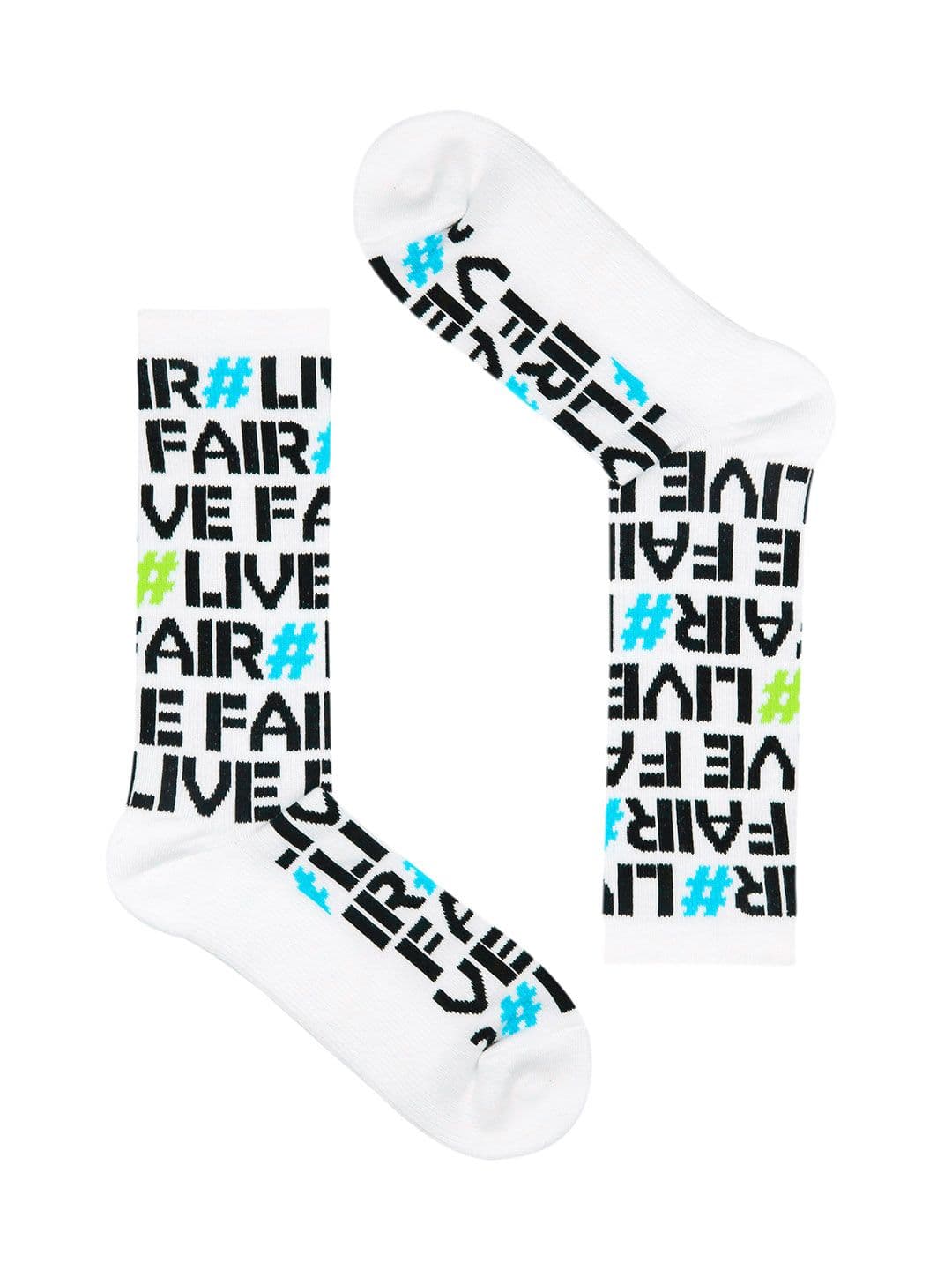 Socksxpress Men White Fair Trade Organic Cotton Calf length Socks - view 1