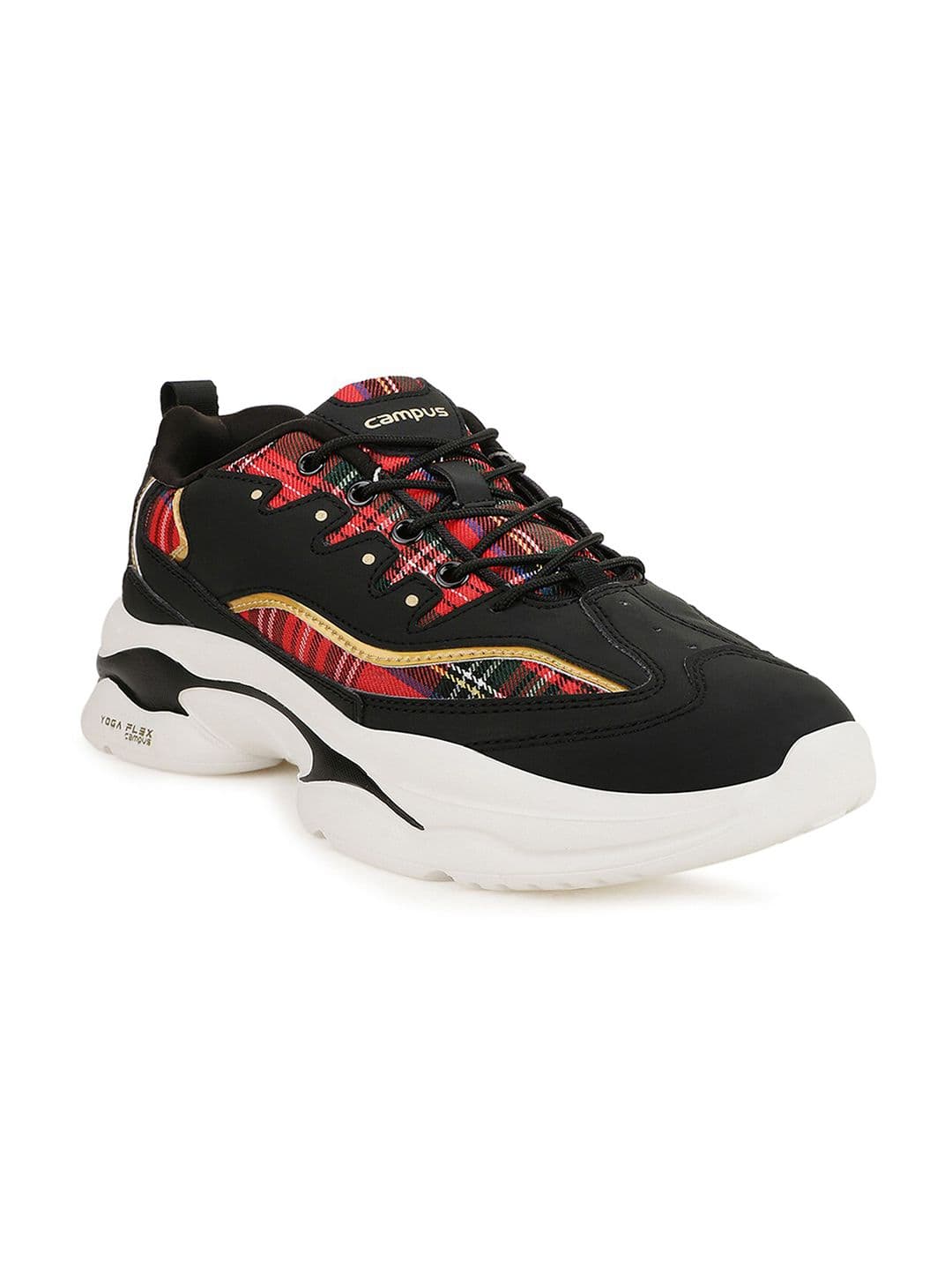 Campus Women CATHY Black Mesh Running Shoes - view 1