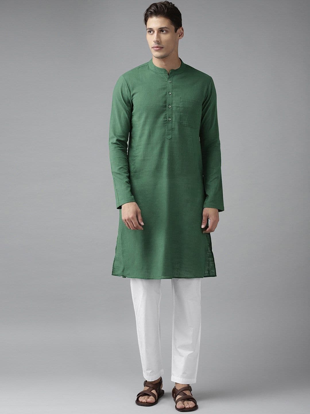 See Designs Men Green Republic Day Republic Day Kurta - view 1