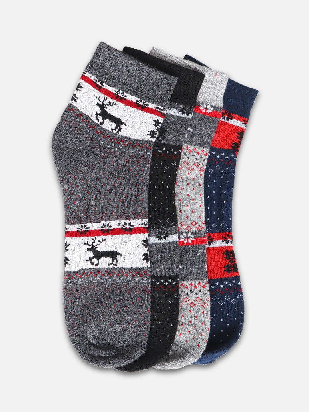 Kolor Fusion Men Pack Of 4 Assorted Ankle Length Socks - view 1