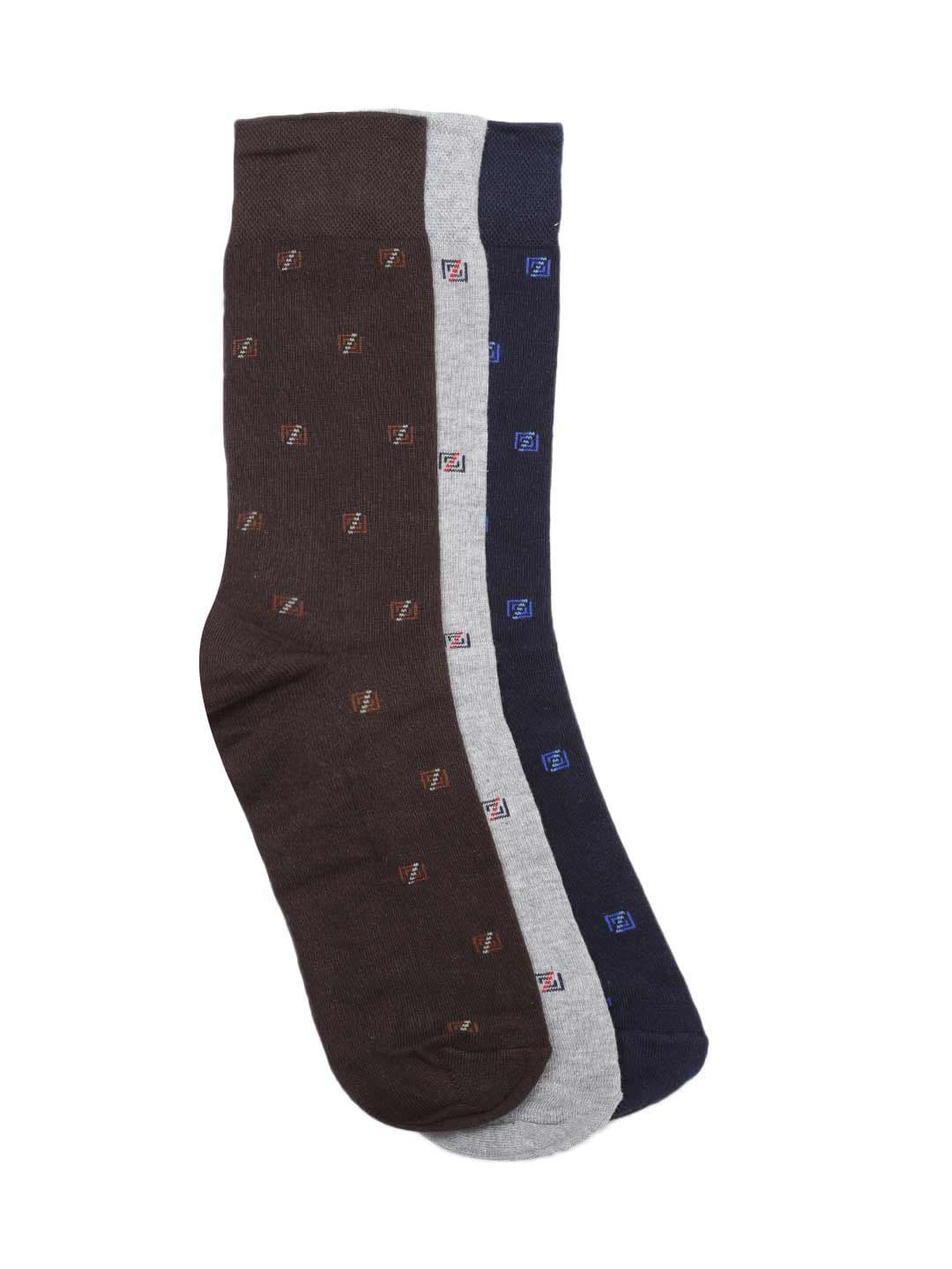 INVICTUS Men Set of 3 Patterned Above Ankle-Length Socks - view 1