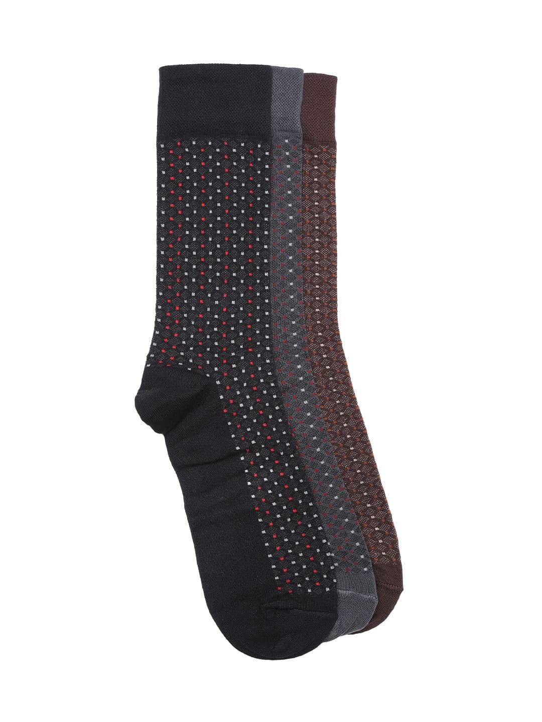INVICTUS Men Set of 3 Patterned Above Ankle-Length Socks - view 1