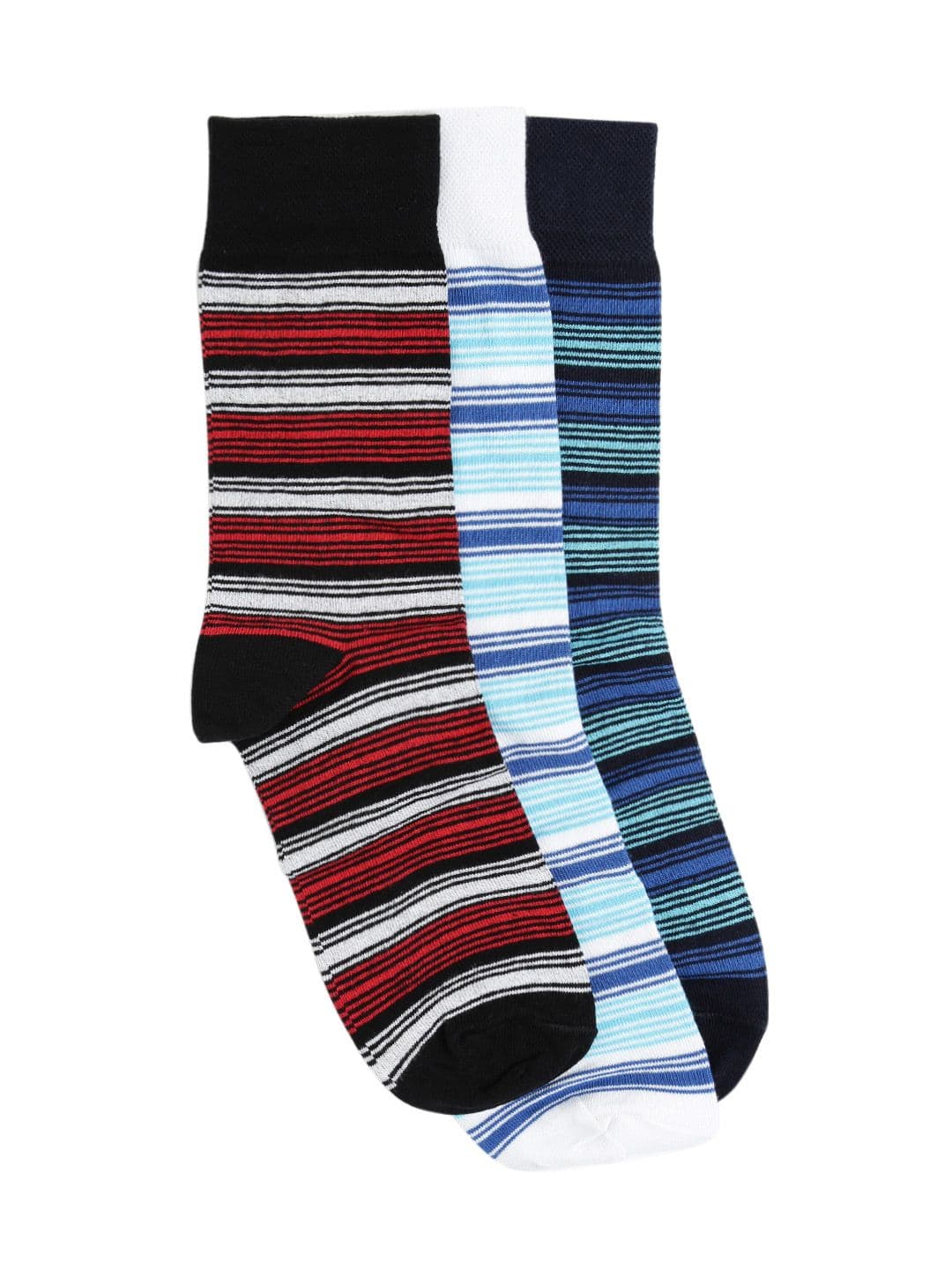 Mast & Harbour Men Set of 3 Above Ankle-Length Socks - view 1