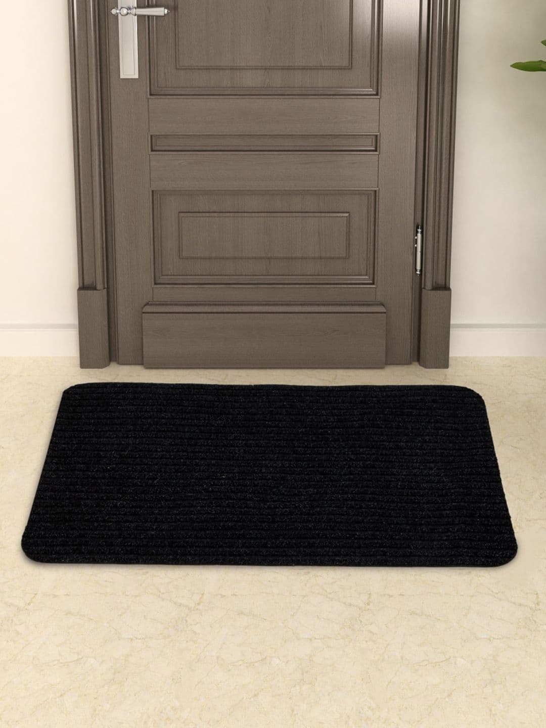 Home Centre Charcoal Textured Anti-Skid Door Mat - view 1