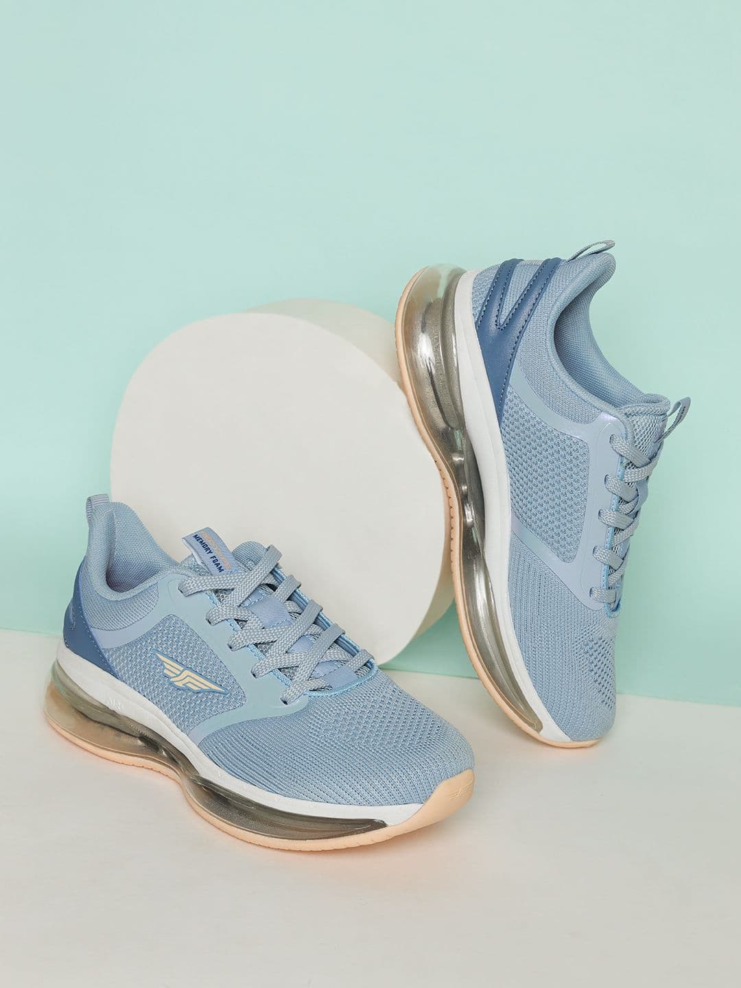 Red Tape Women Blue Mesh Walking Shoes - view 1