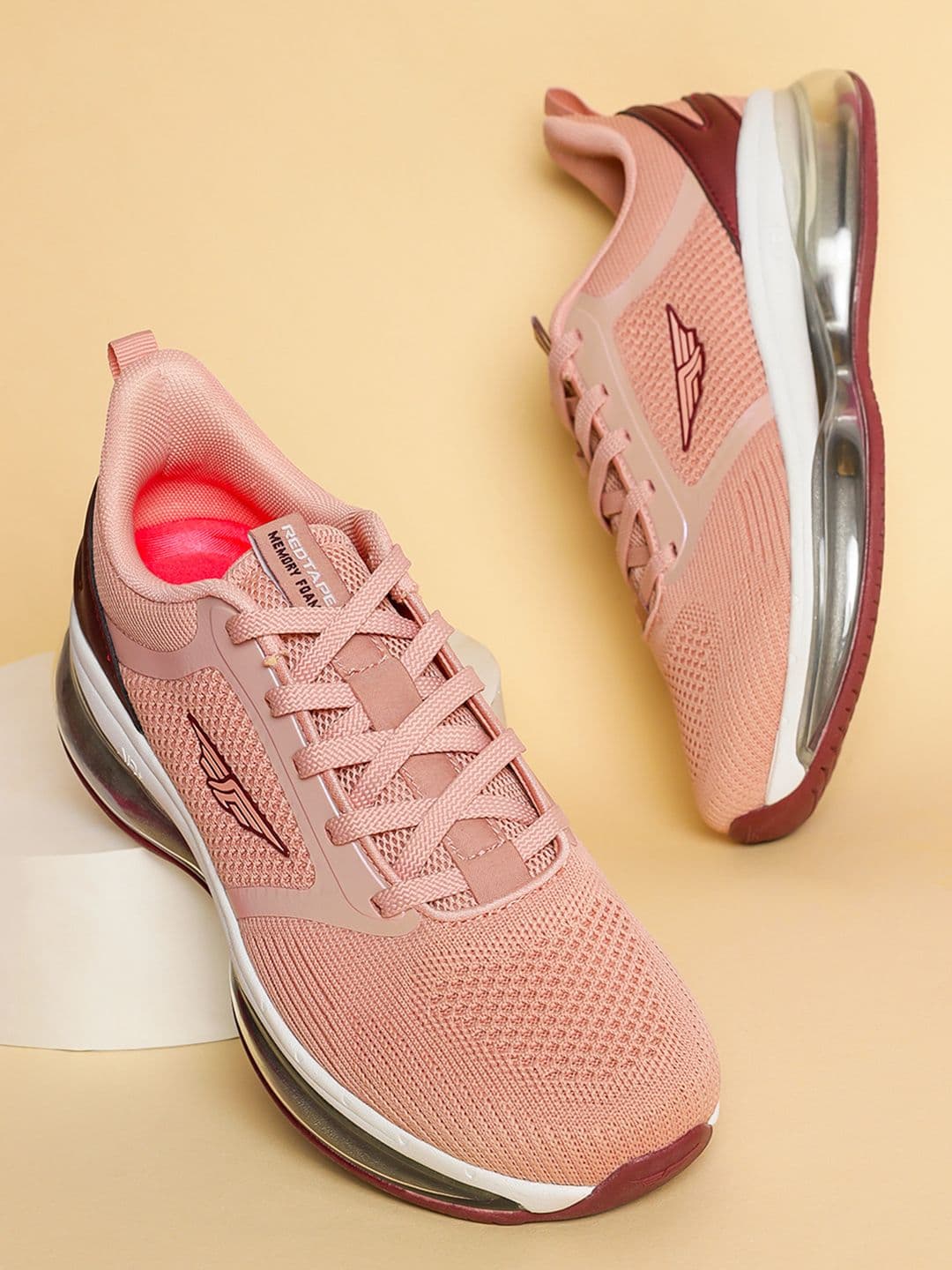 Red Tape Women Mauve Mesh Walking Shoes - view 1