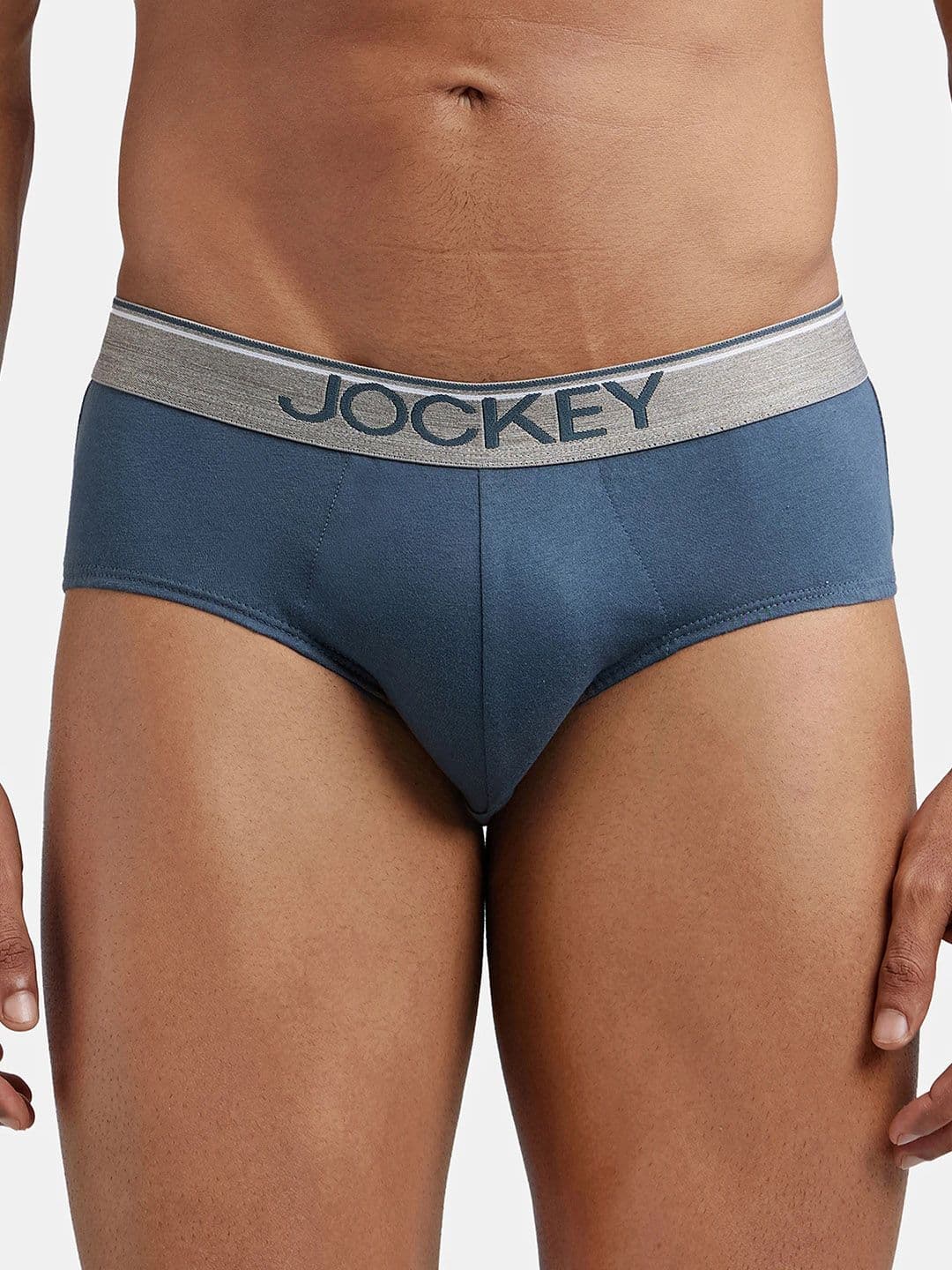 Jockey Combed Cotton Brief with Ultrasoft Waistband-8037 - view 1
