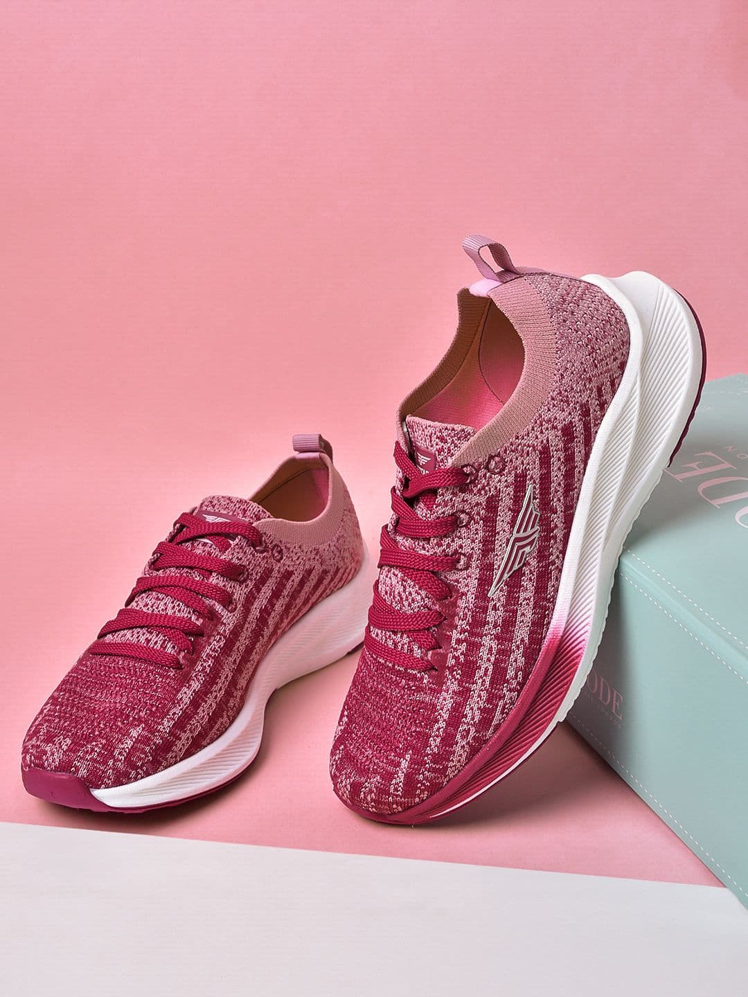 Red Tape Women Pink Mesh Walking Shoes - view 1