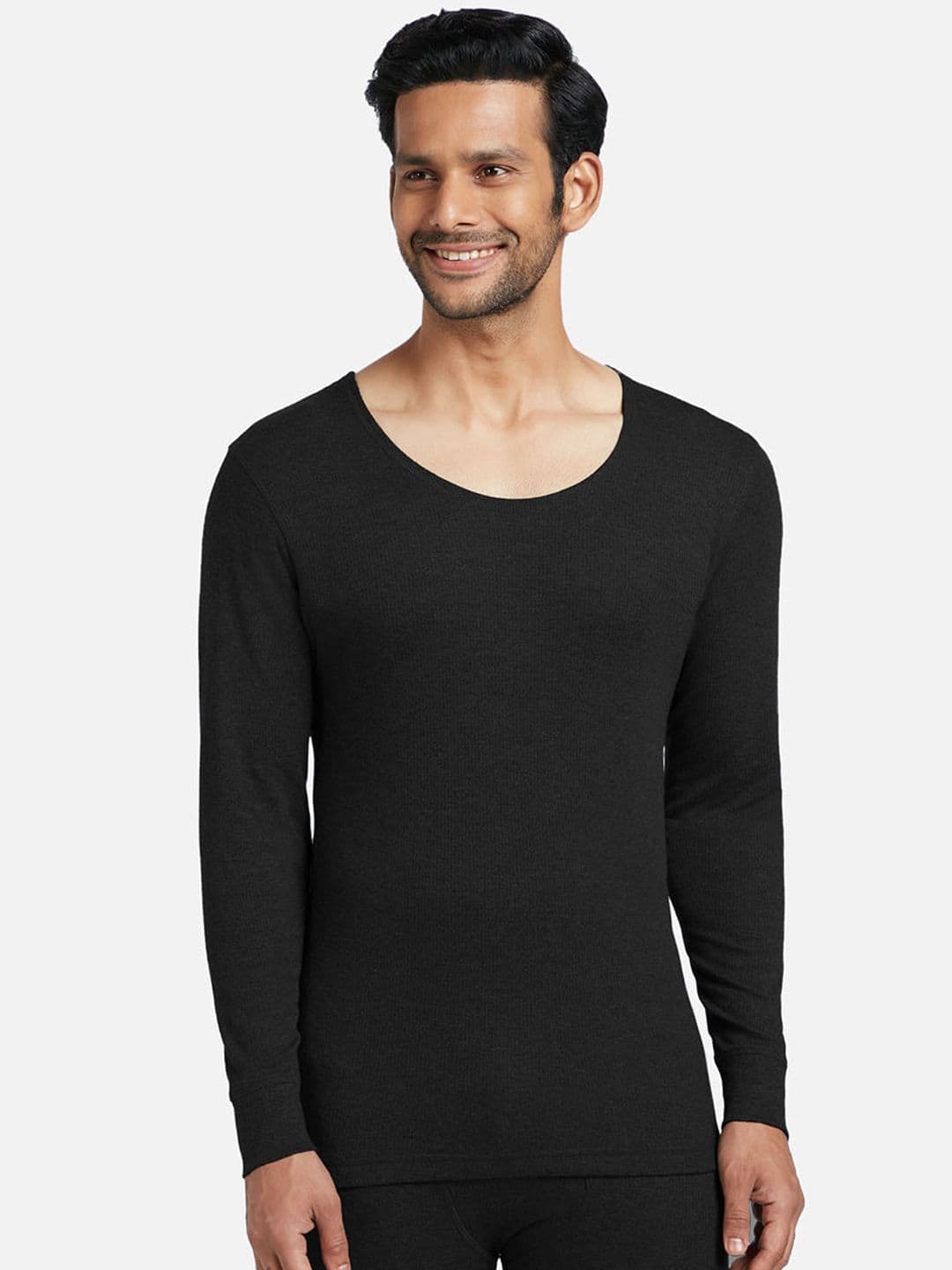 XYXX Men Black IntelliHeat Antibacterial Thermal Top - view 1