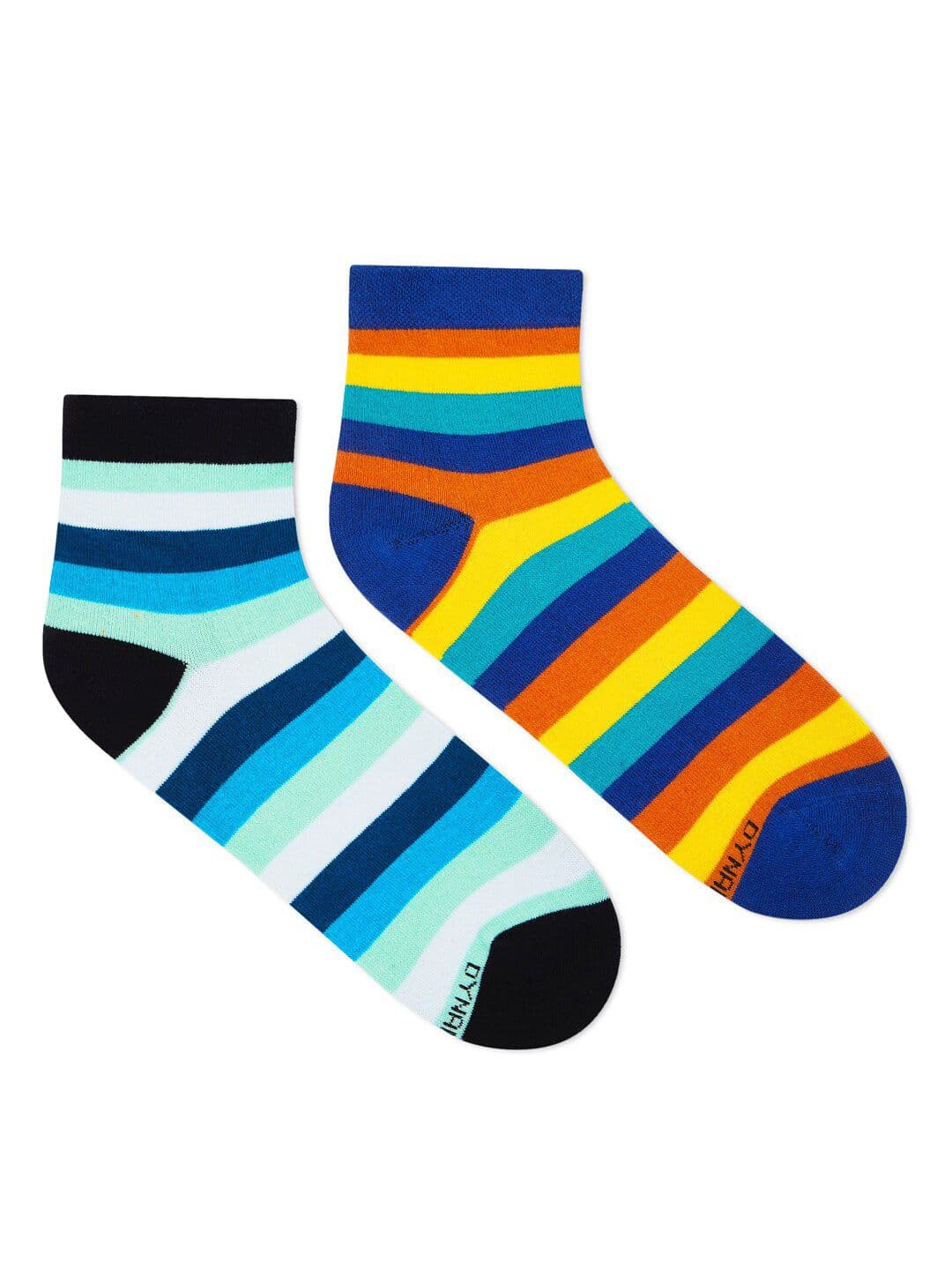 Dynamocks Unisex Pack Of 2 Striped Ankle Length Socks - view 1