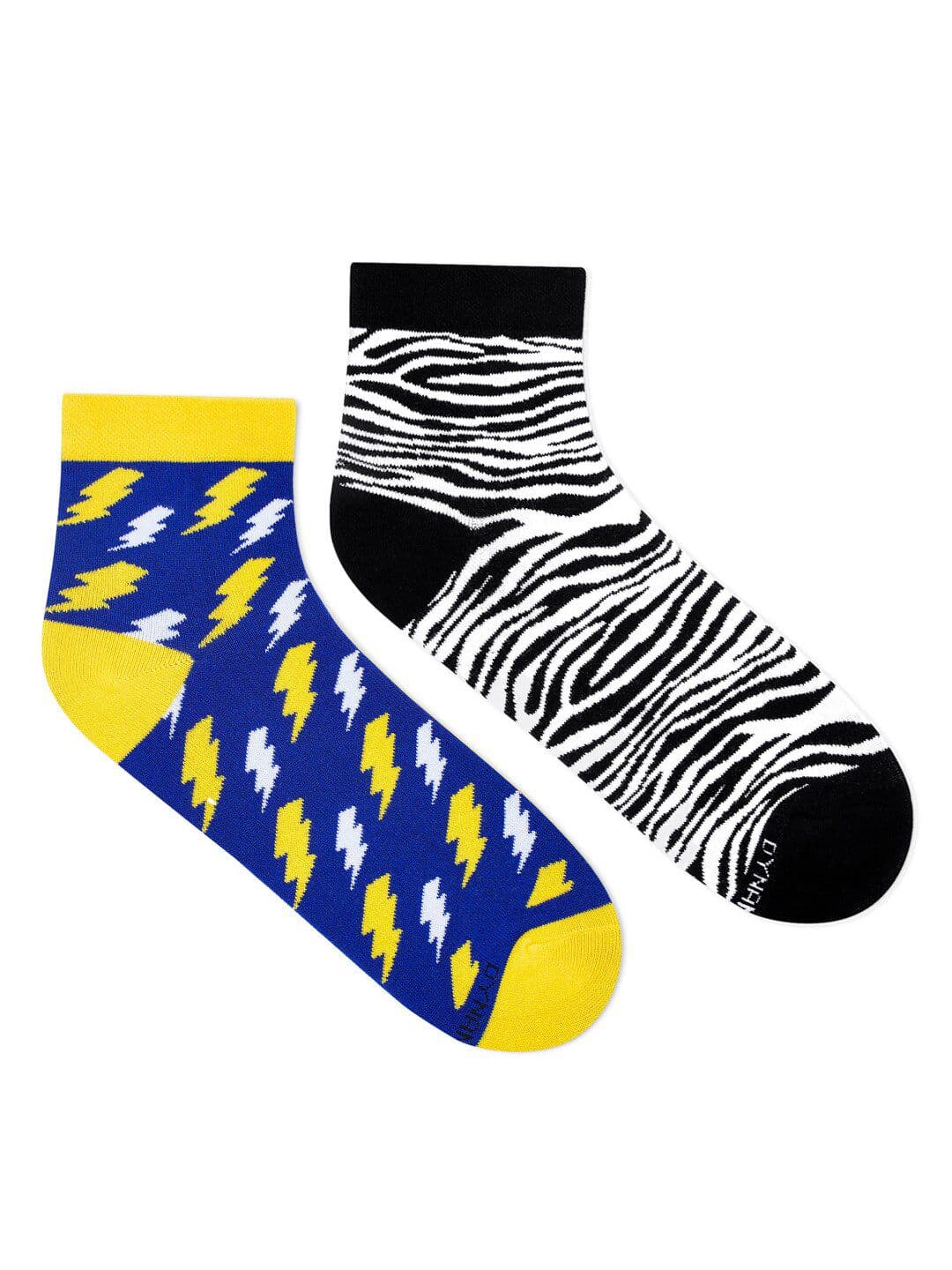 Dynamocks Pack Of 2 Patterned Ankle-Length Socks - view 1