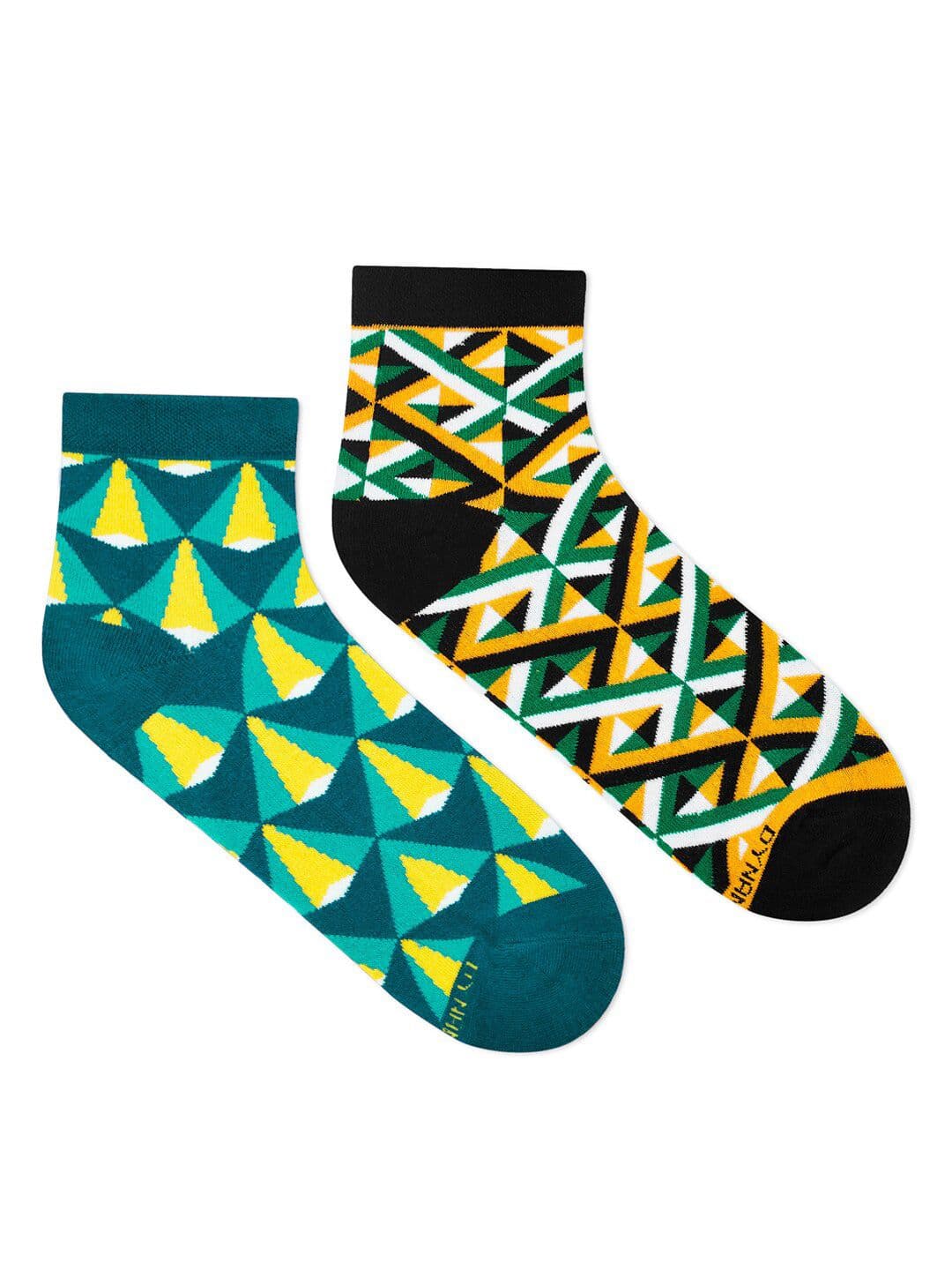 Dynamocks Pack Of 2 Patterned Ankle-Length Socks - view 1