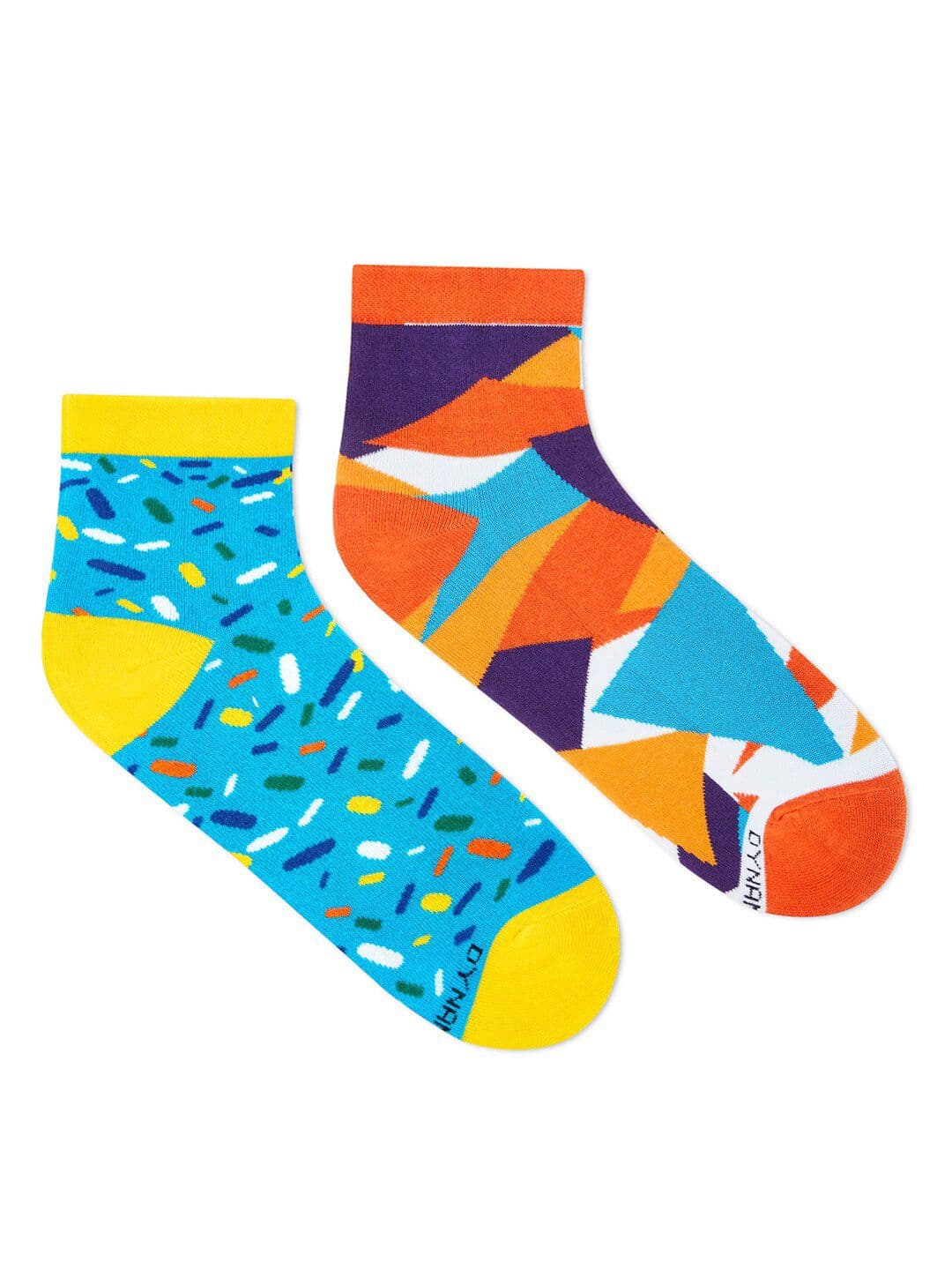 Dynamocks Unisex Pack of 2 Printed Ankle-Length Socks - view 1