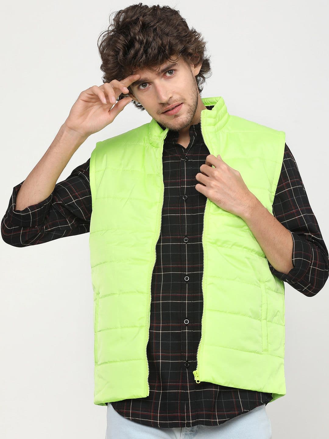 HIGHLANDER Men Green Colourblocked Padded Jacket - view 1