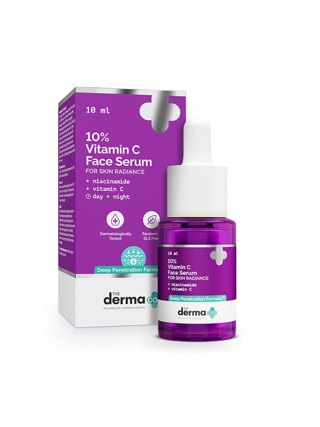 The Derma co. 10% Vitamin C Face Serum with 5% Niacinamide & Hyaluronic Acid - 10ml - view 1