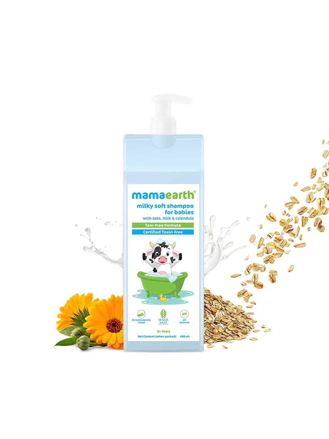 Mamaearth Milky Soft Shampoo With Oats, Milk And Calendula For Babies - 400ml - view 1