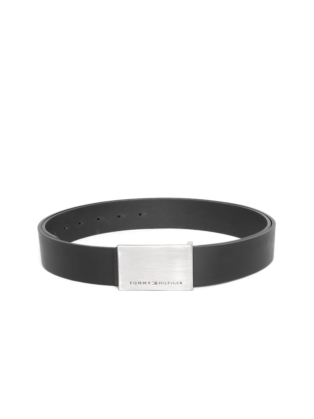 Tommy Hilfiger Men Black Solid Leather Belt - view 1