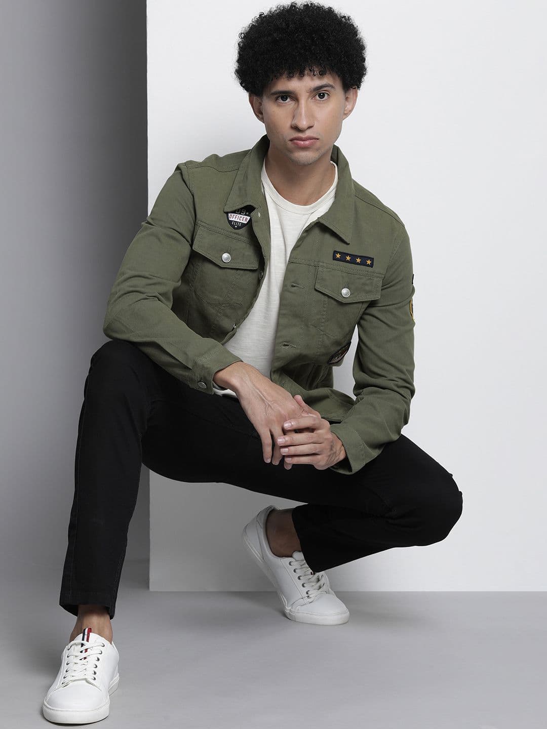 The Indian Garage Co Men Lightweight Bomber Jacket