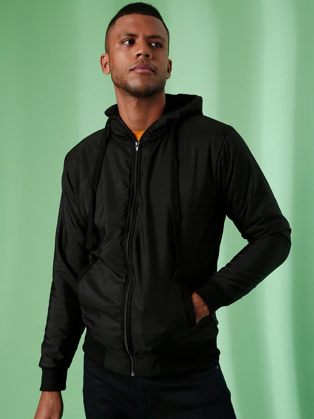 CAHOOT Men Black Lightweight Sporty Jacket - view 1