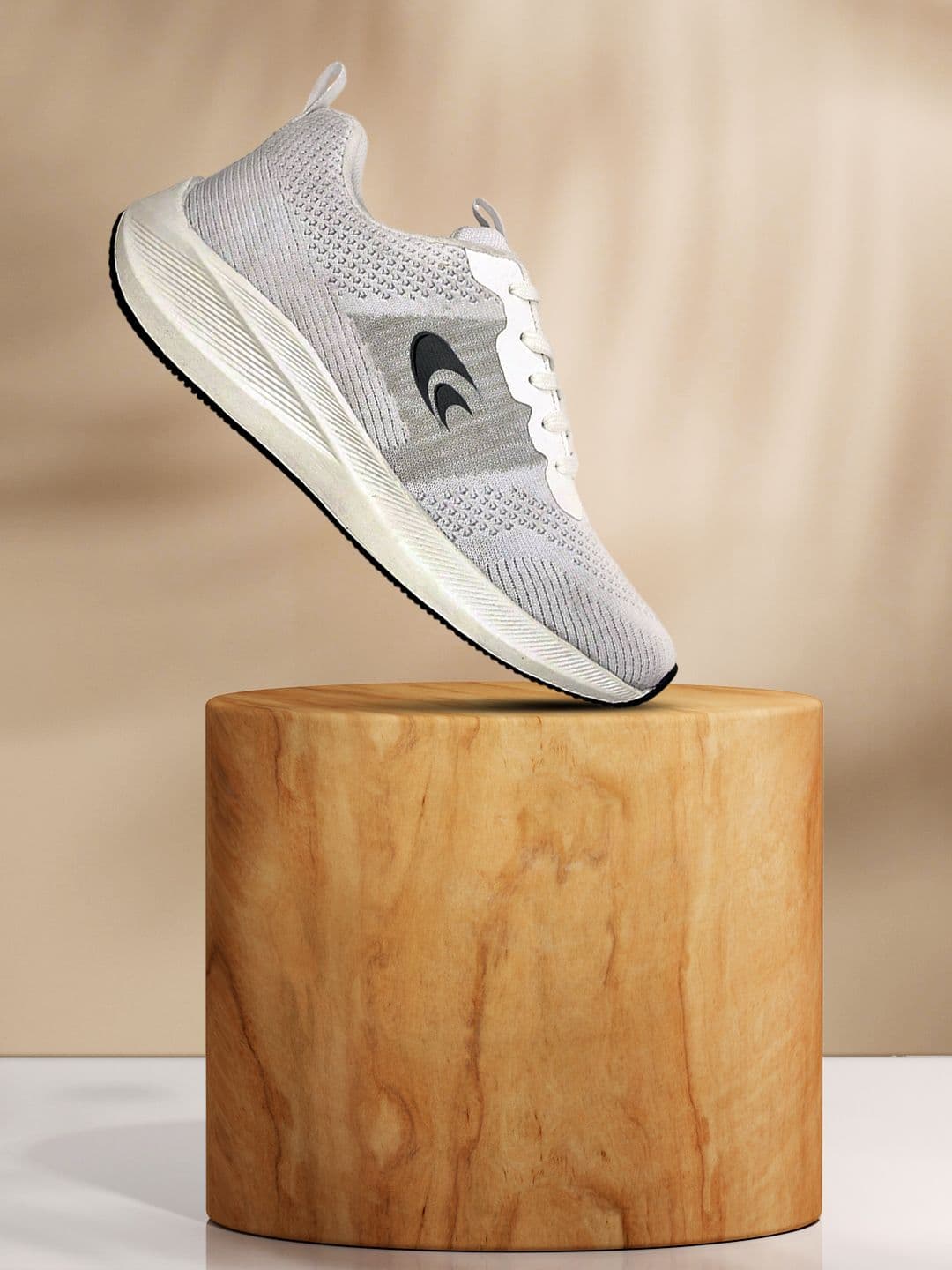 Allen Cooper Men White Mesh Running Shoes - view 1