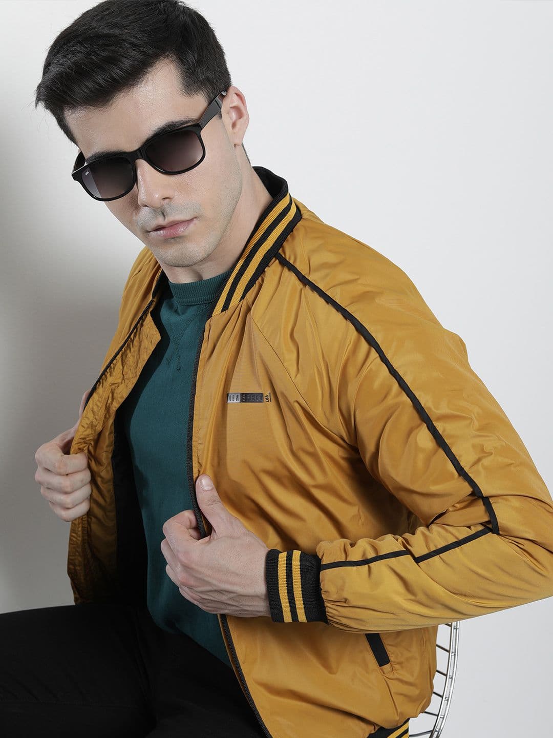The Indian Garage Co Men Varsity Jacket - view 1
