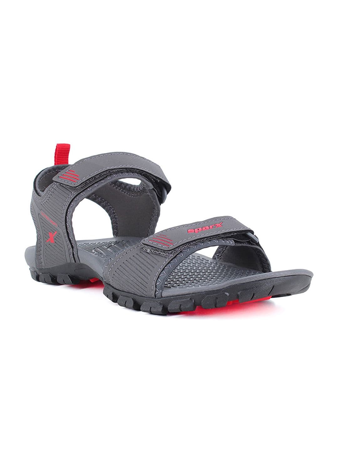 Sparx Men Grey & Red Solid Floater Sport Sandals - view 1