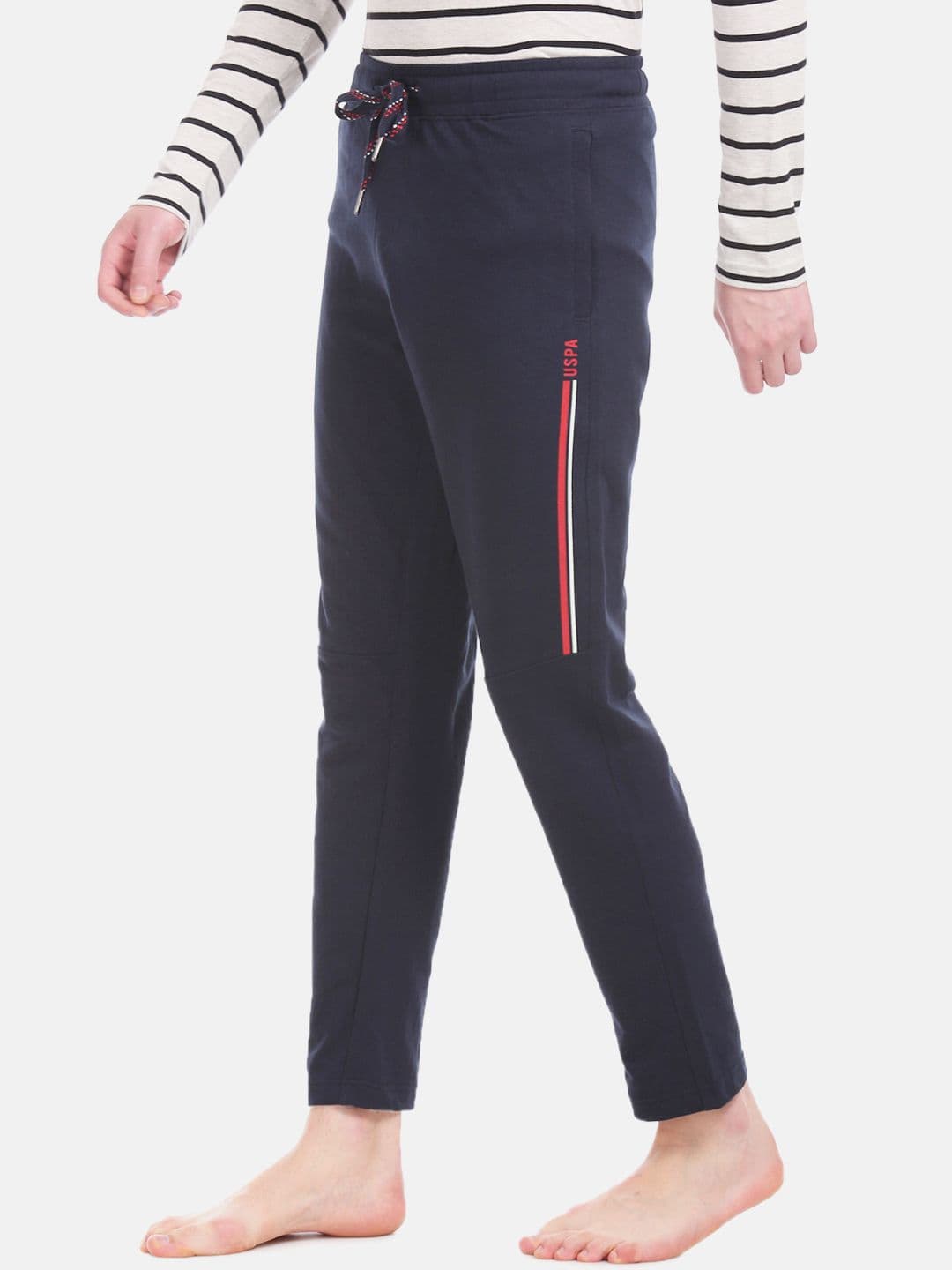 U.S. Polo Assn. Men Navy Blue Striped Lounge Pants - view 1