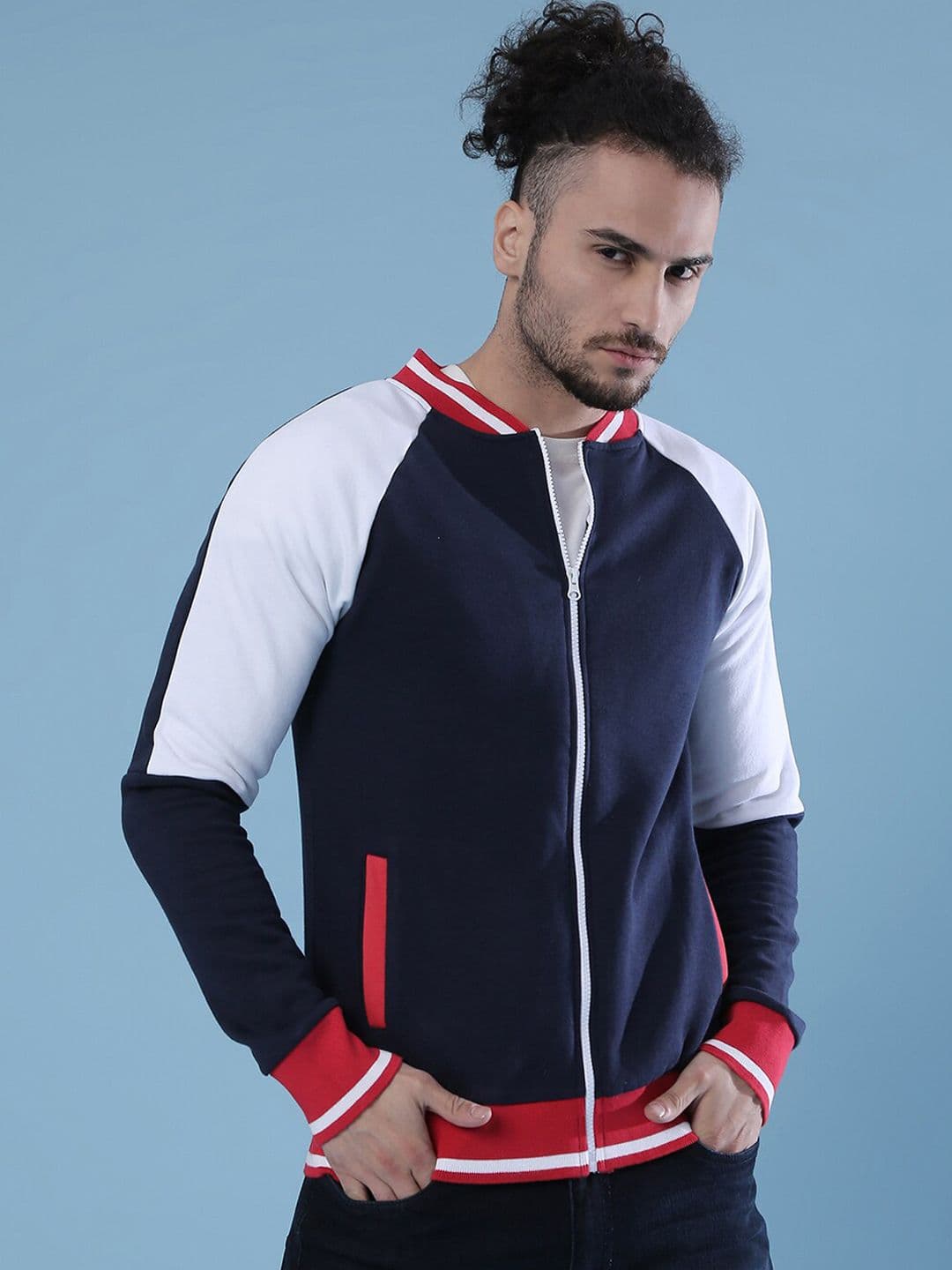 CAHOOT Men Navy Blue Lightweight Outdoor Sporty Jacket - view 1