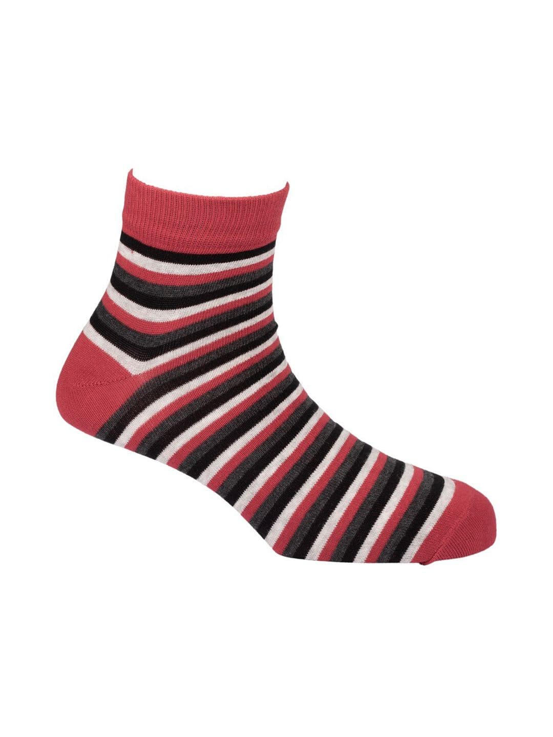The Tie Hub Men Multicoloured Striped Ankle Length Socks - view 1