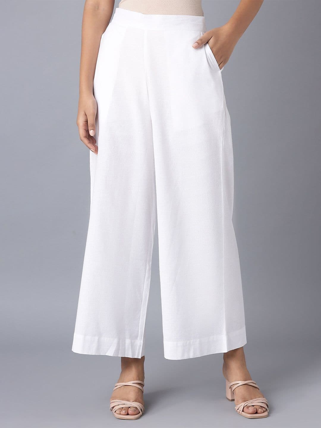 elleven Women White Palazzos - view 1