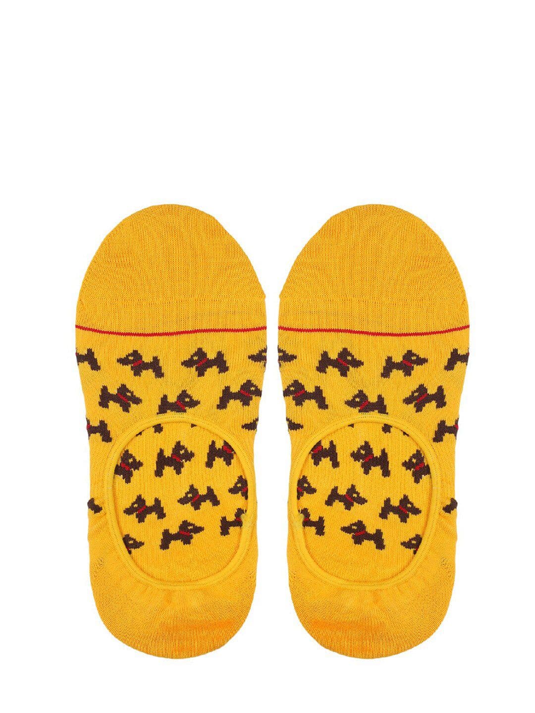 Soxytoes Mustard Self Design Shoe Liners - view 1
