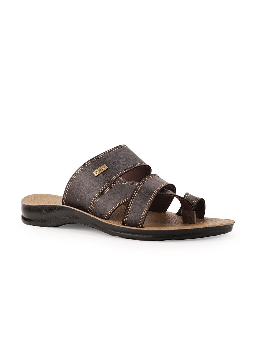 Bata Men Brown Comfort Sandals - view 1