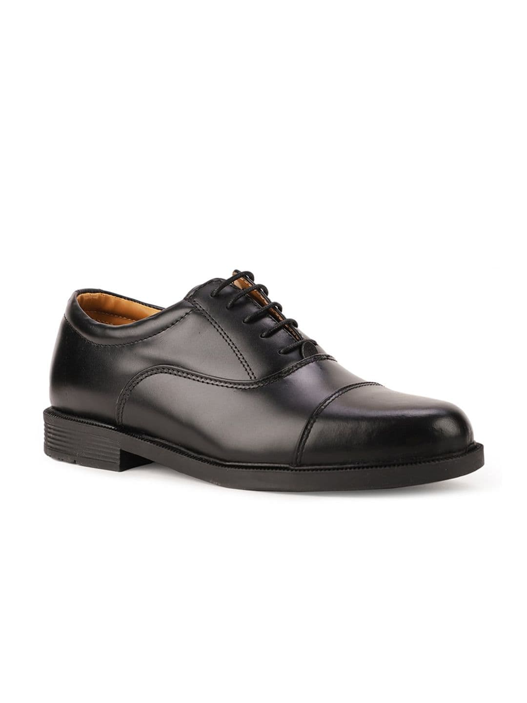 Bata Men Black Solid Formal Oxfords - view 1