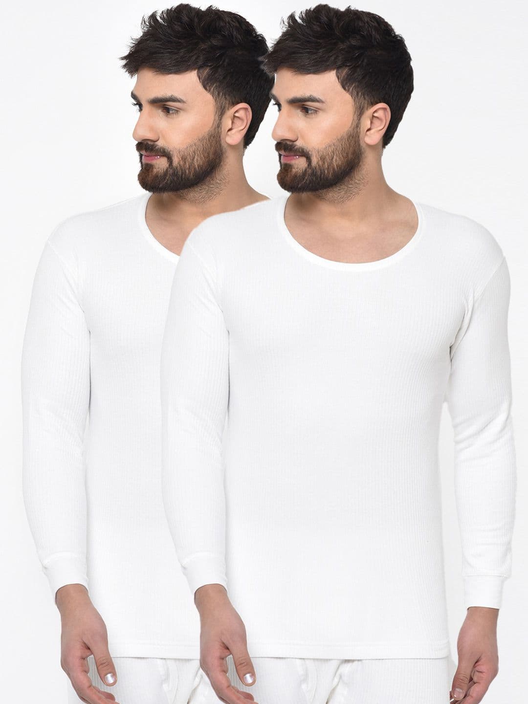 ARMISTO Men White Quilted Thermal Top - view 1