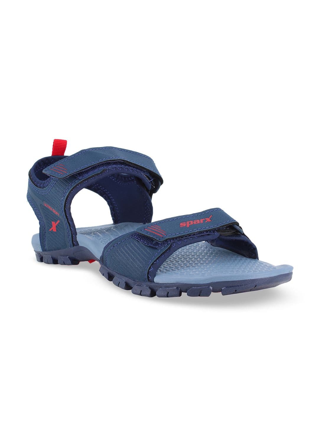 Sparx Men Navy Blue & Red Solid Sports Sandals - view 1
