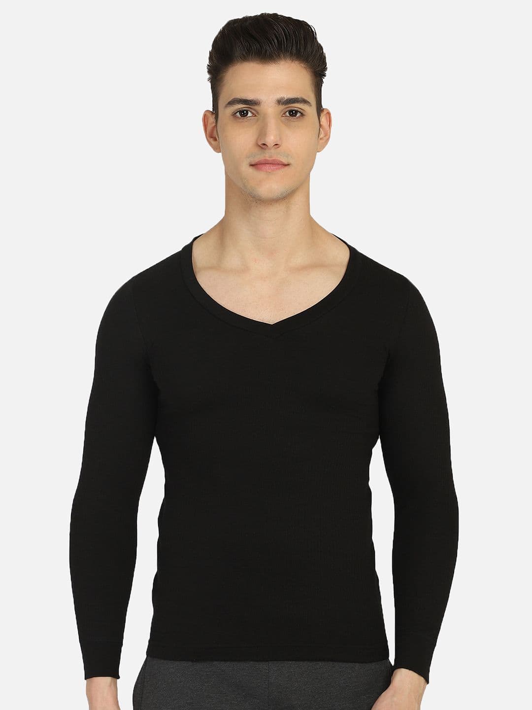 BODYCARE INSIDER Men Black Solid Thermal Top - view 1