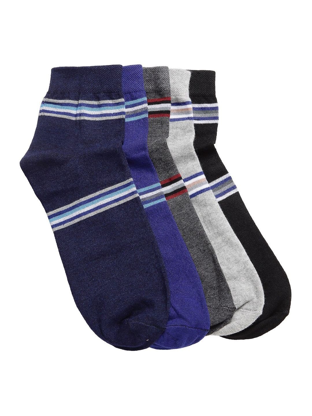Texlon Men Pack Of 5 Assorted Above Ankle-Length Socks - view 1