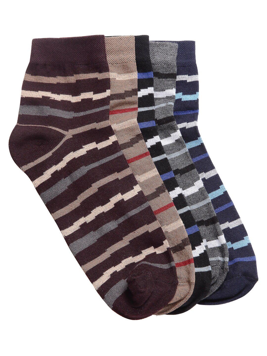 Texlon Men Pack of 5 Assorted Calf Length Socks - view 1