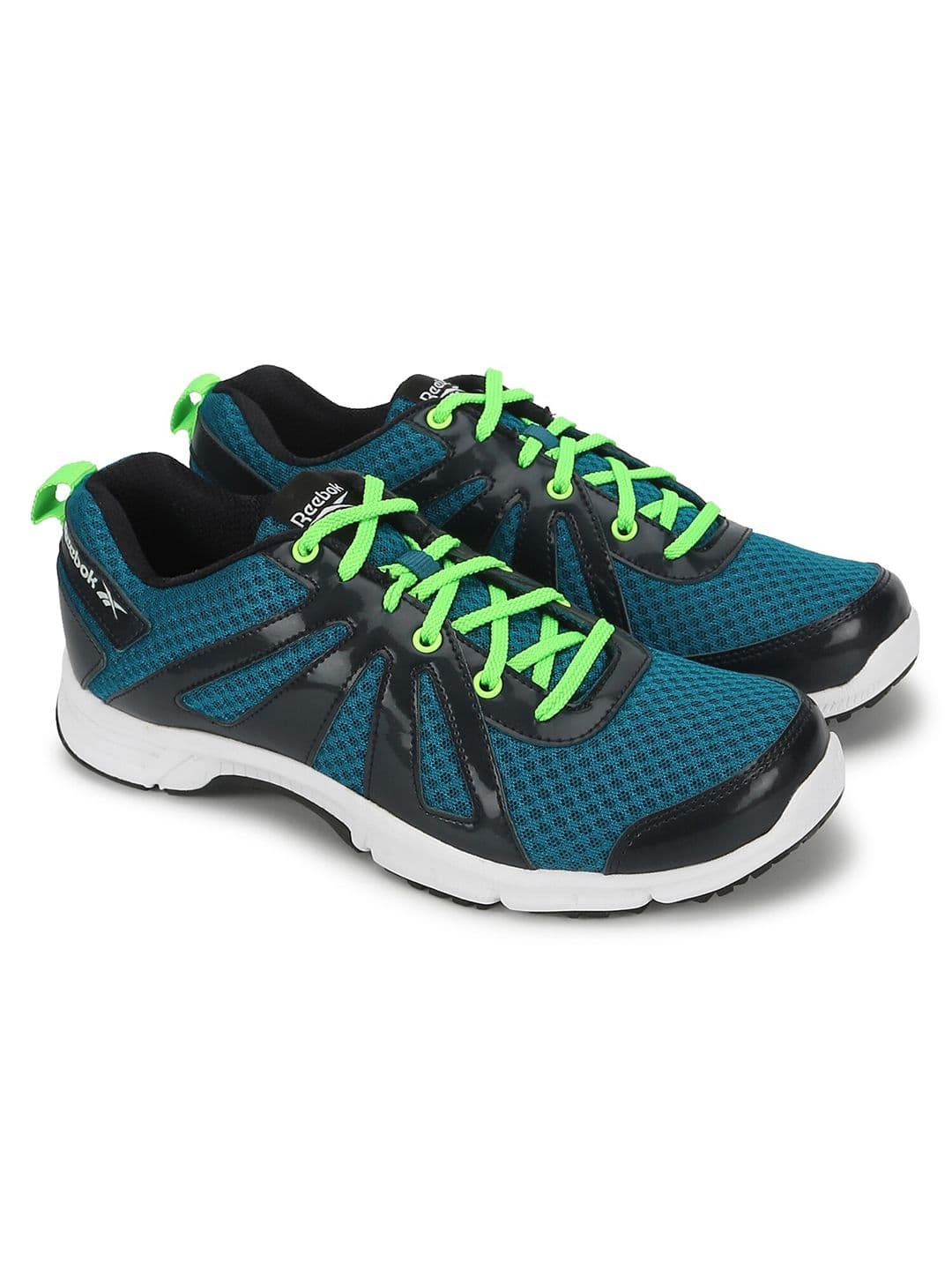 Reebok Men Black Mesh Running Non-Marking Shoes - view 1