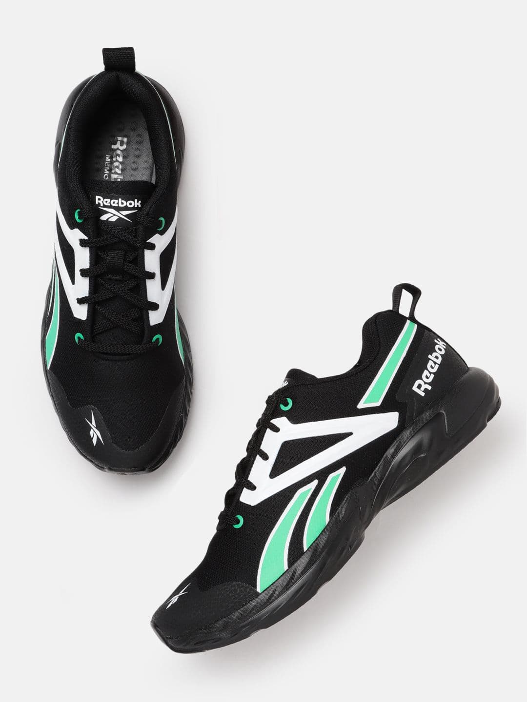 Reebok Men Black & White Woven Design Country Ride 2.0 Running Shoes - view 1