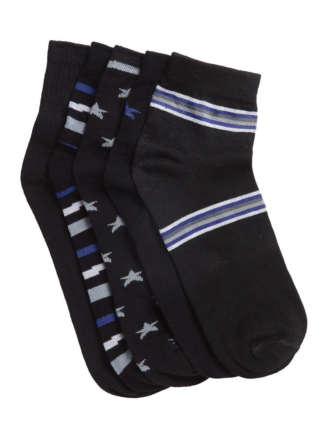 Texlon Men Pack Of 5 Assorted Above Ankle-Length Socks - view 1