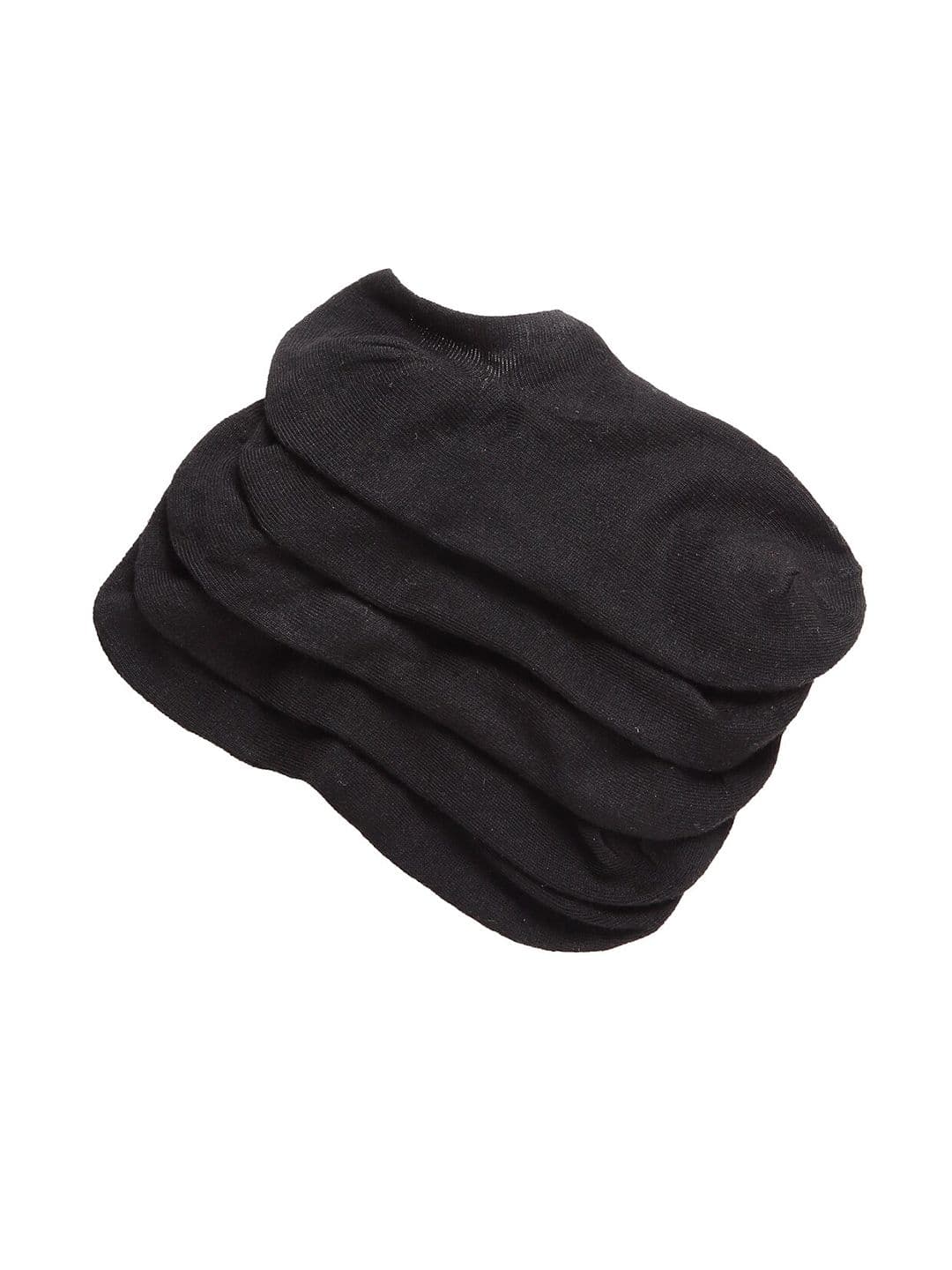Texlon Men Pack Of 5 Black Shoe-Liner Socks - view 1