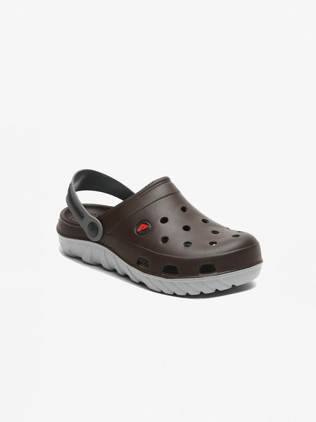 Adda Men Brown & Orange Clogs Sandals - view 1