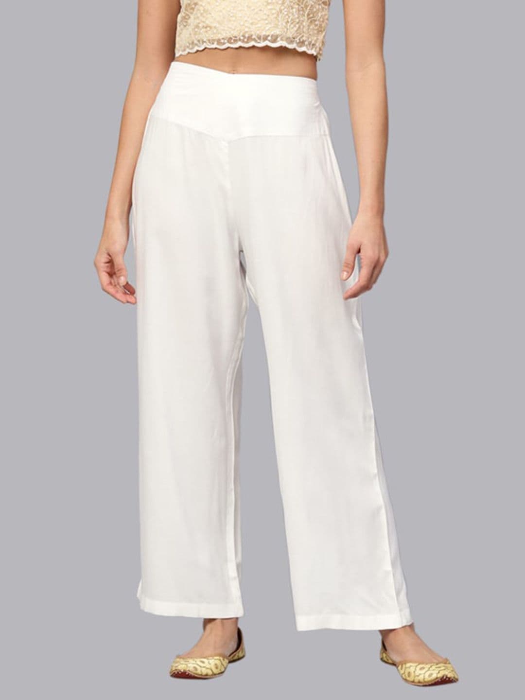 anayna Women White Palazzos - view 1