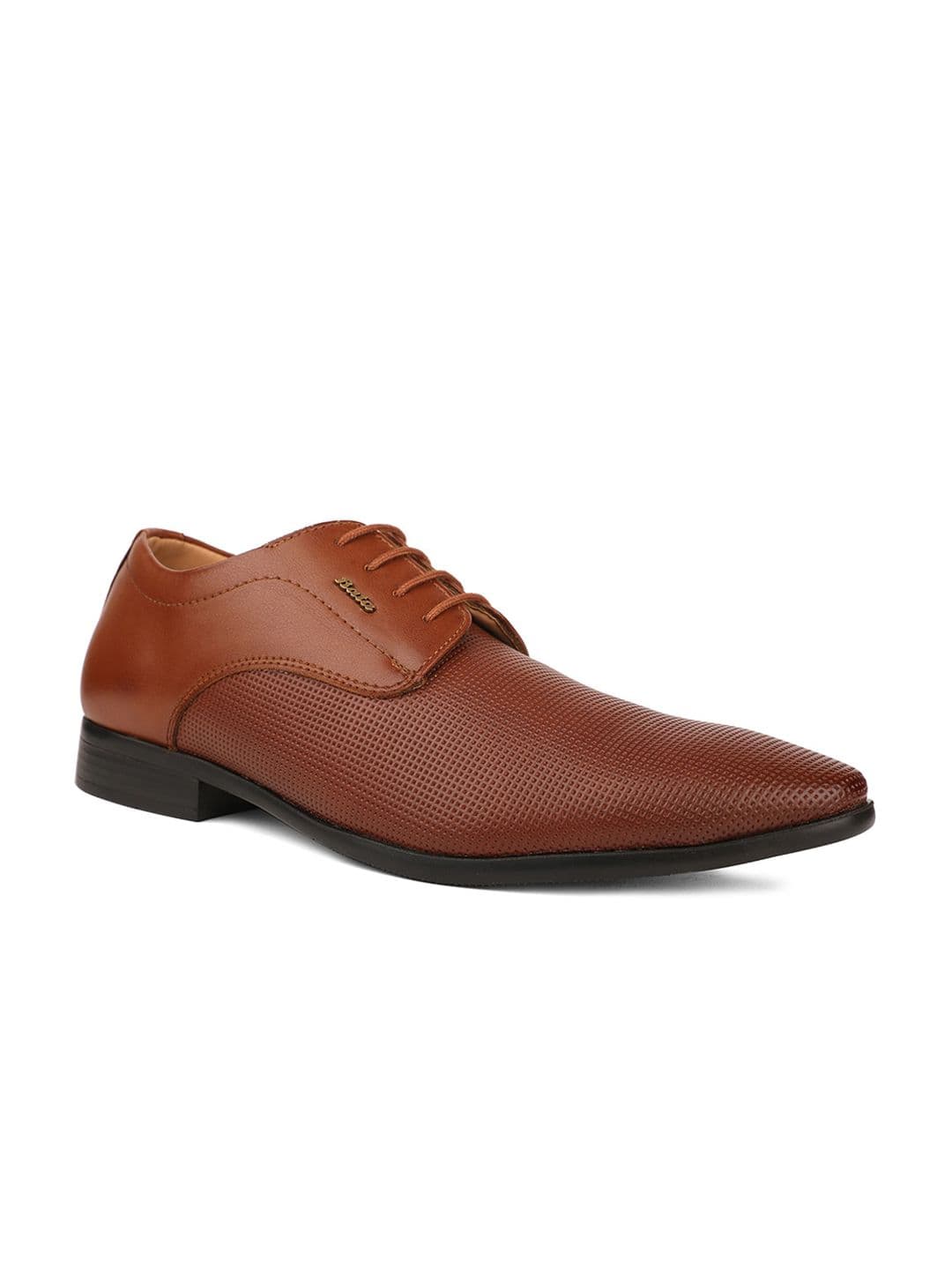 Bata Men Brown Solid Leather Derbys - view 1